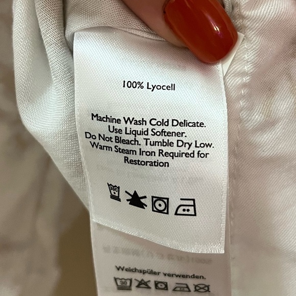 Eddie Bauer 100% Lyocell Boho Peasant Blouse – Soft Neutral Tie Dye, Women’s XL - Picture 6 of 8